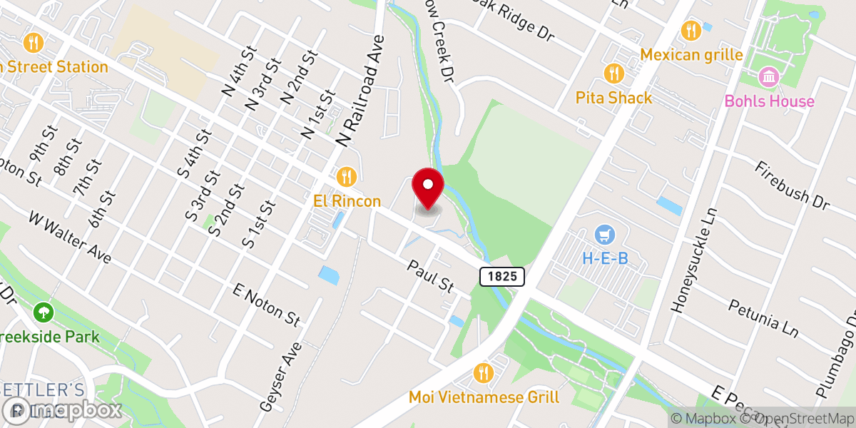 Map showing location of Primera Iglesia Adventista del Séptimo Día Pflugerville