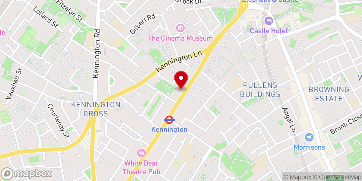 Map showing location of London City Church