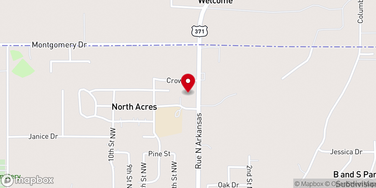 Map showing location of North Ark St Church Of Christ