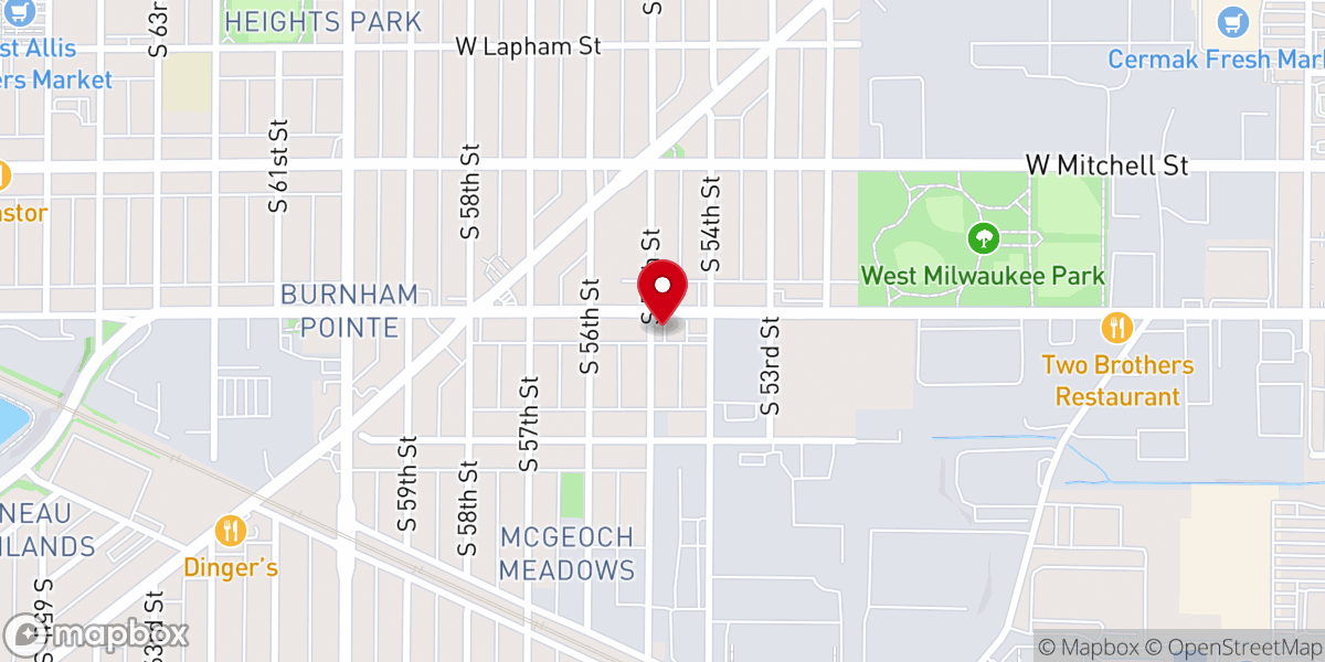Map showing location of Cornerstone Christian Life Tabernacle