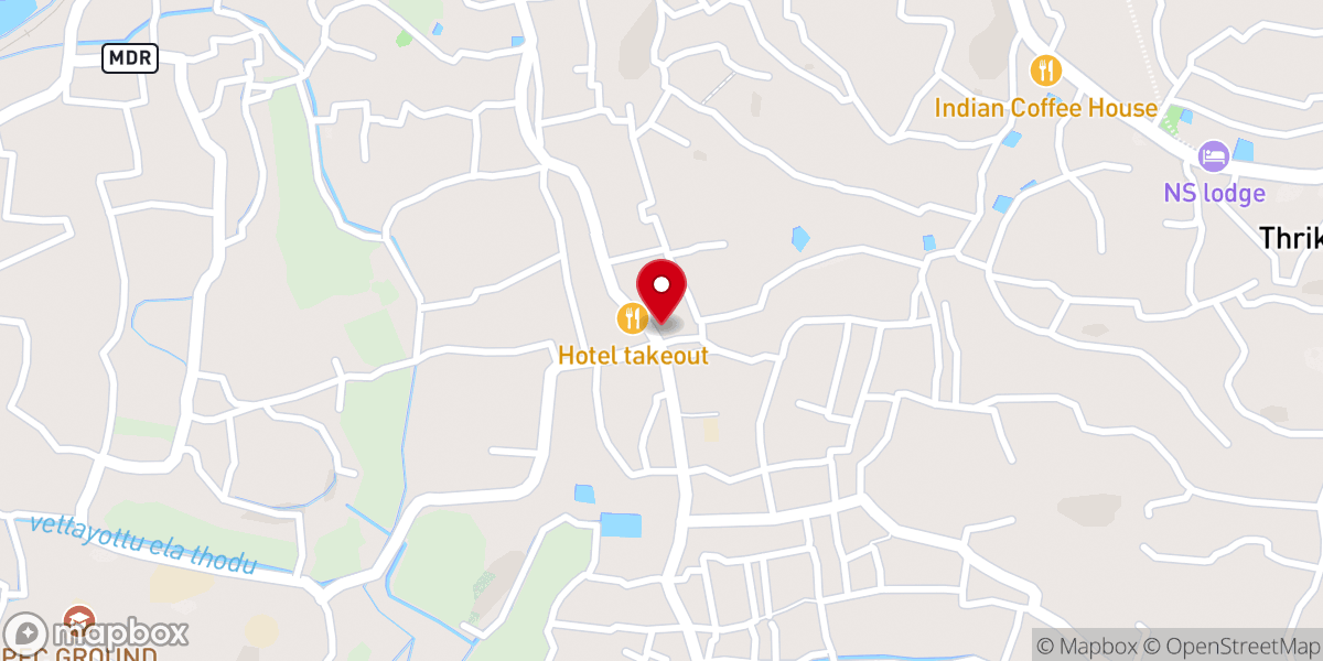 Map showing location of St. Antony's Malankara Catholic Church Thrikanamangalam