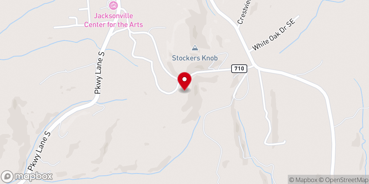 Map showing location of Mountain View Seventh-Day Adventist Church