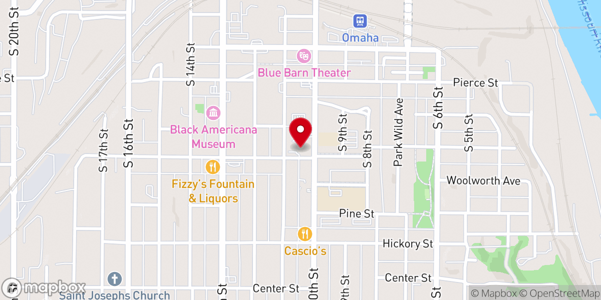Map showing location of St Frances Cabrini Catholic Church