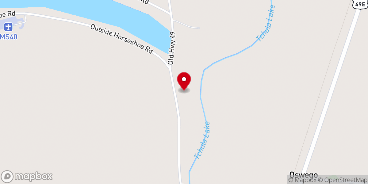 Map showing location of Bethlehem Missionary Baptist Church