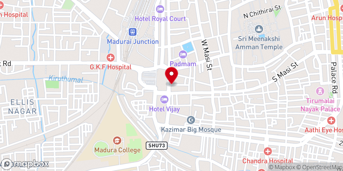 Map showing location of CSI Holy Emmanuel West Gate