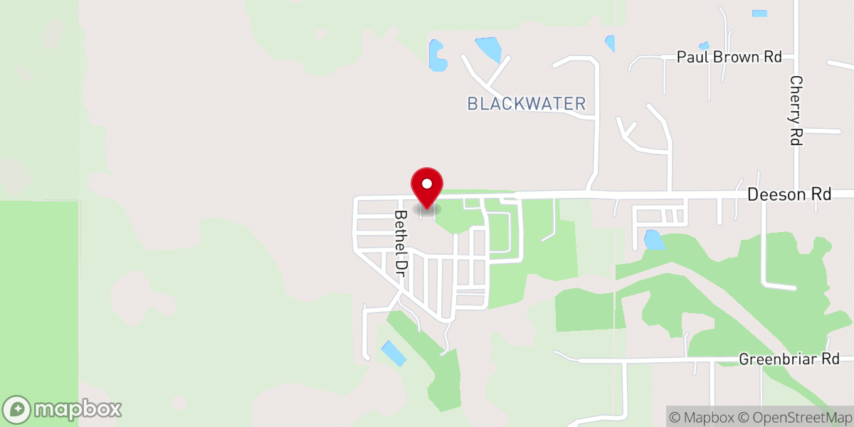 Map showing location of Light & Life Free Methodist