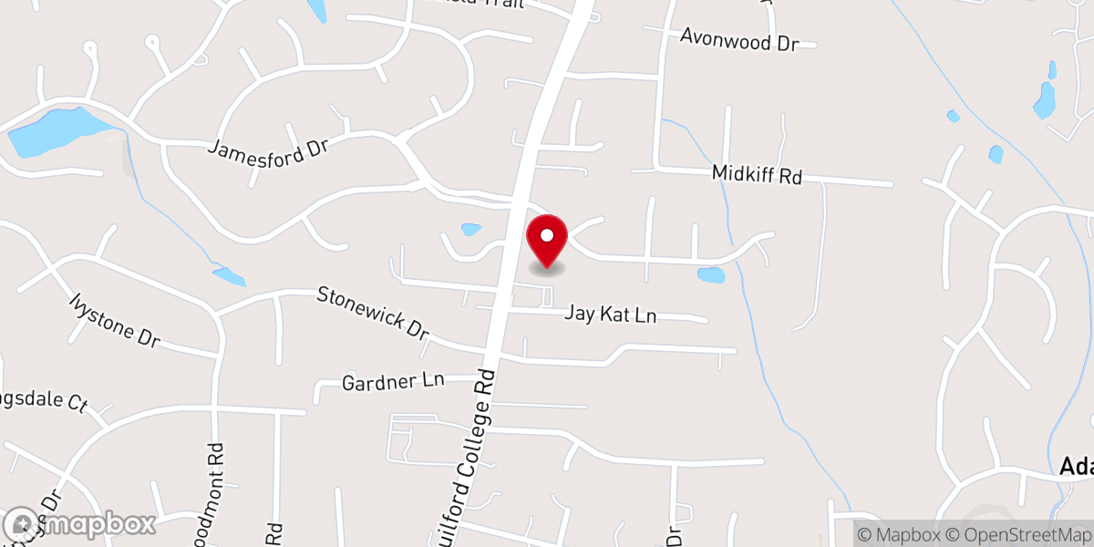 Map showing location of The Gospel Sensations