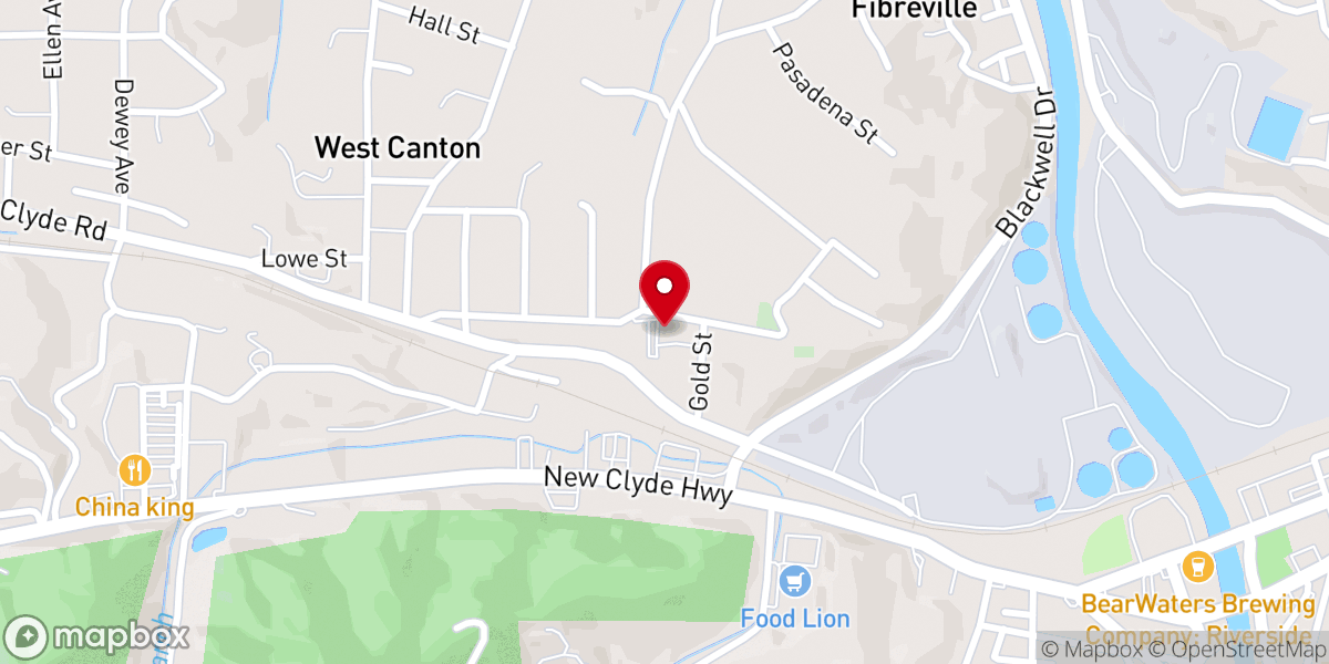 Map showing location of Beulah Baptist Church