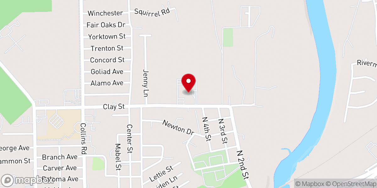 Map showing location of St John Fisher Catholic Church