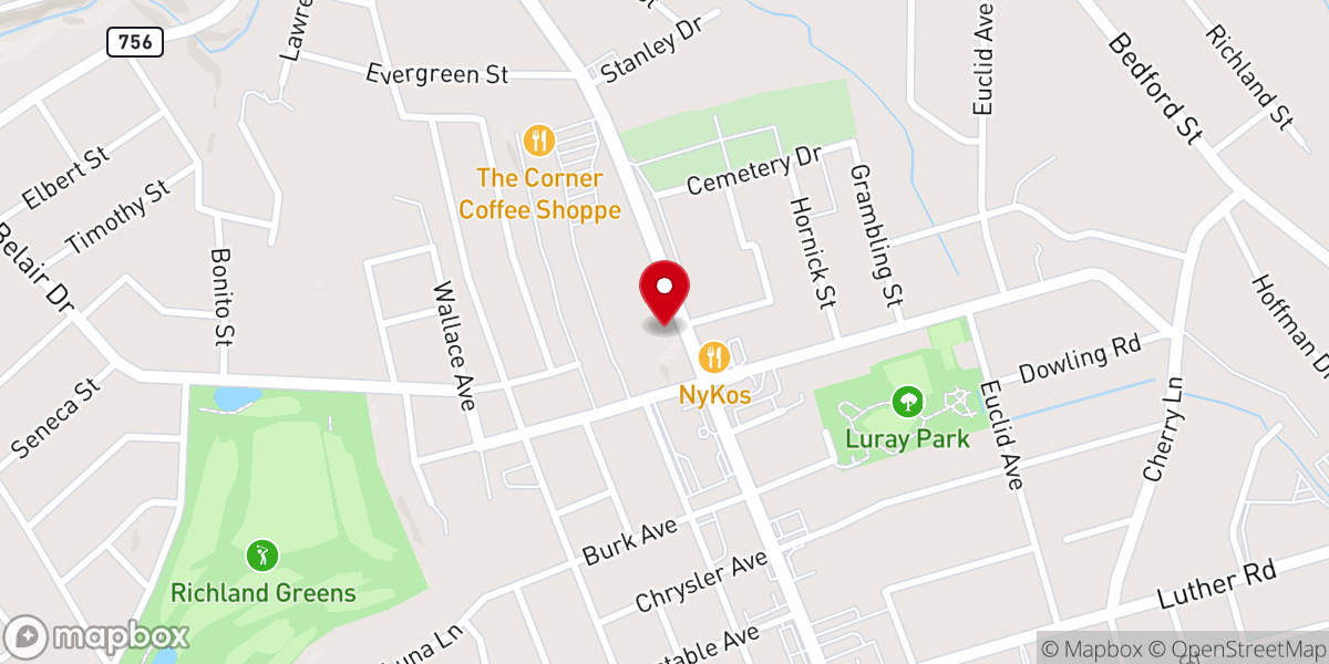 Map showing location of BCK Ministries