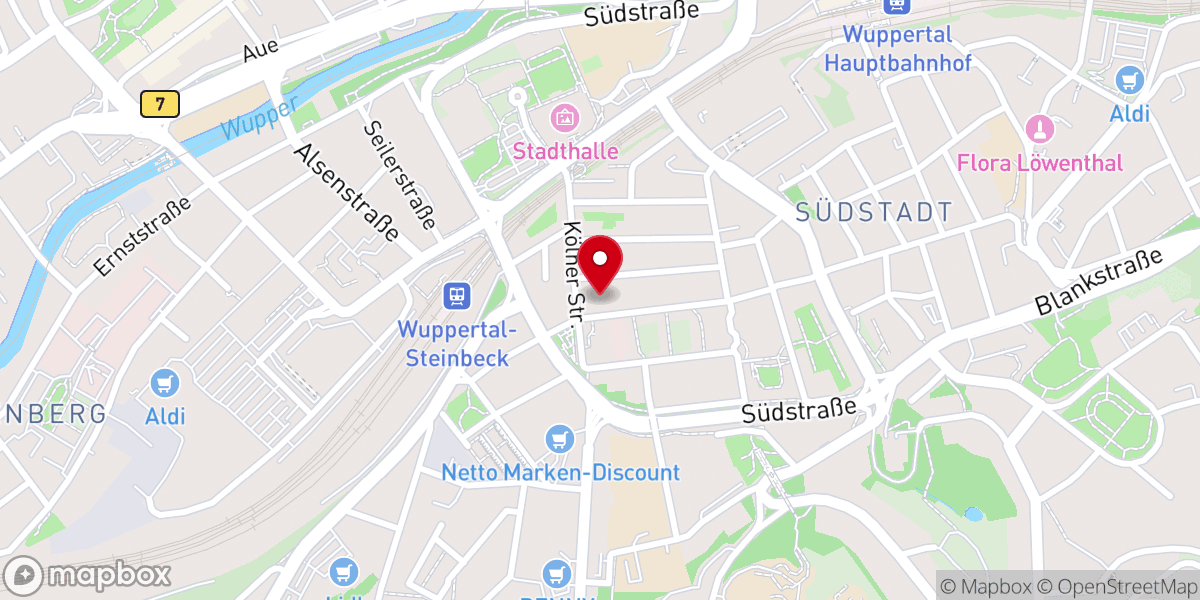 Map showing location of St. Suitbertus
