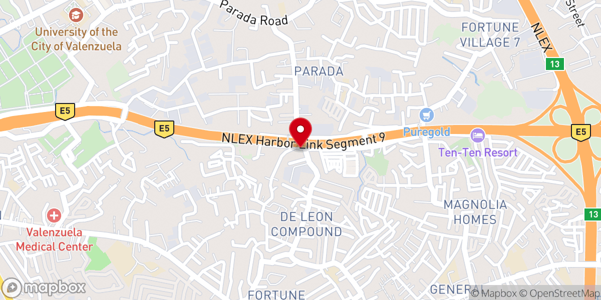 Map showing location of Evangelical Free Church Valenzuela