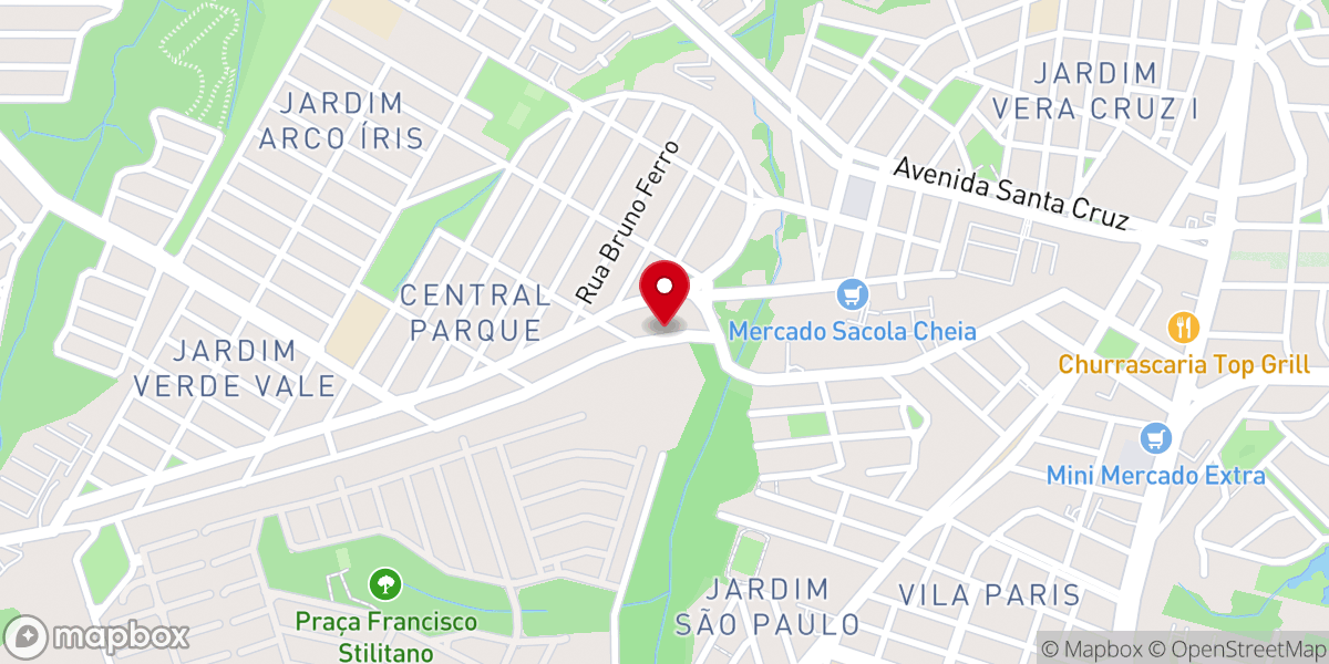 Map showing location of IGE - Igreja Geração Eleita