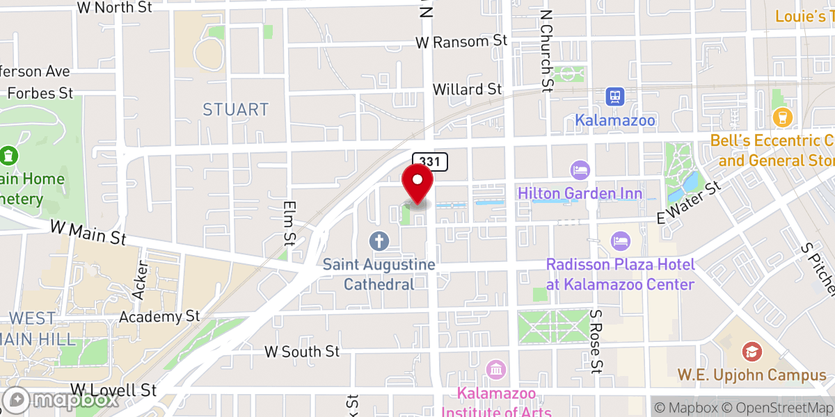 Map showing location of Diocesan Pastoral Center
