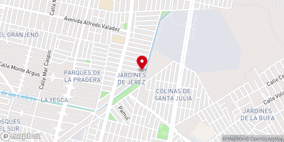 Map showing location of Parroquia Nuestra Señora del Sagrado Corazón