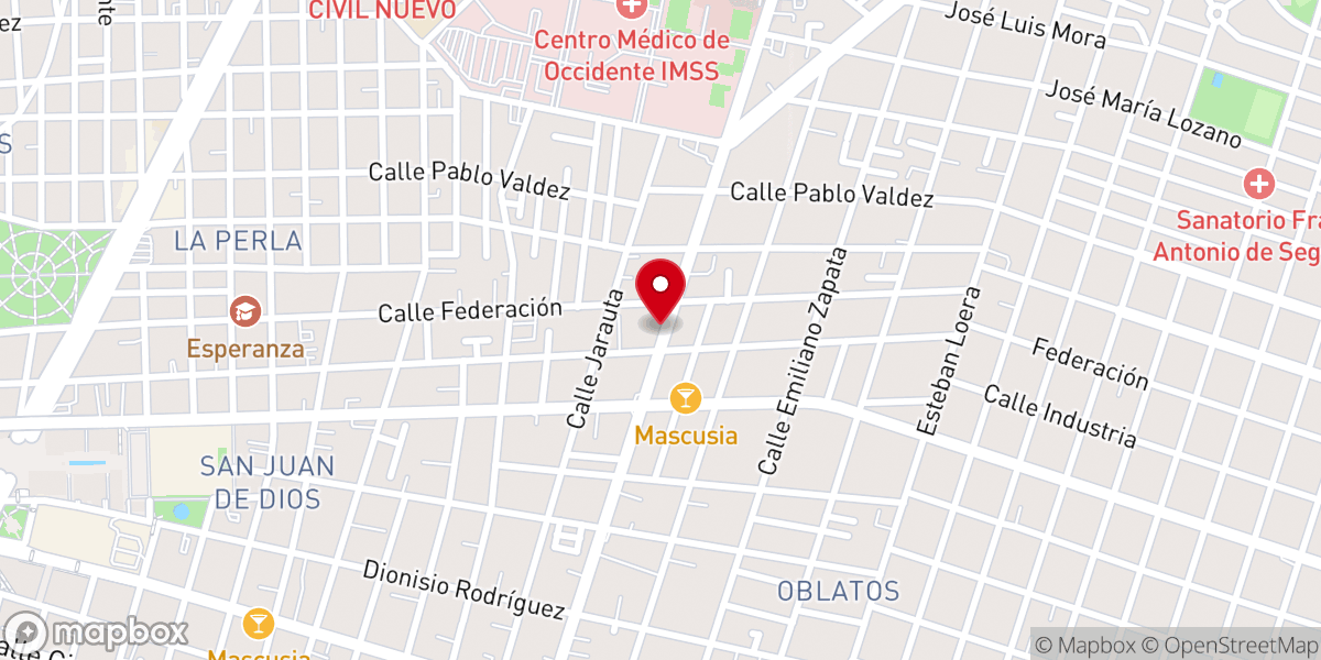 Map showing location of Parroquia De San Martin de Tours
