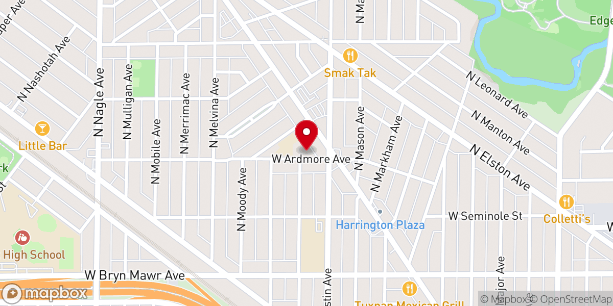 Map showing location of St. Elizabeth of the Trinity Parish & Church
