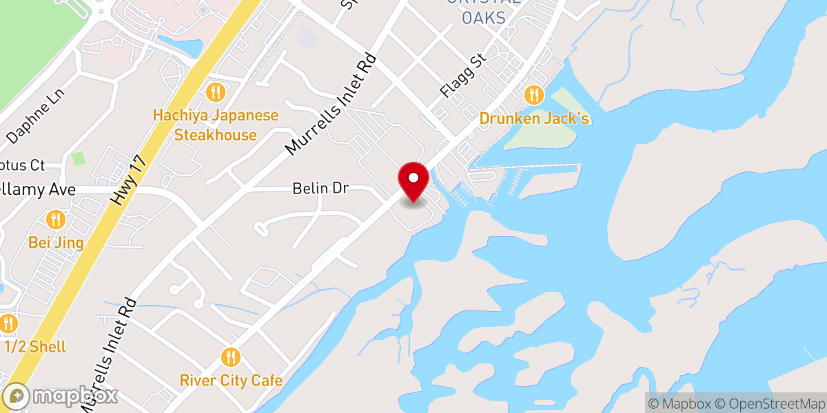 Map showing location of Belin Memorial United Methodist Church
