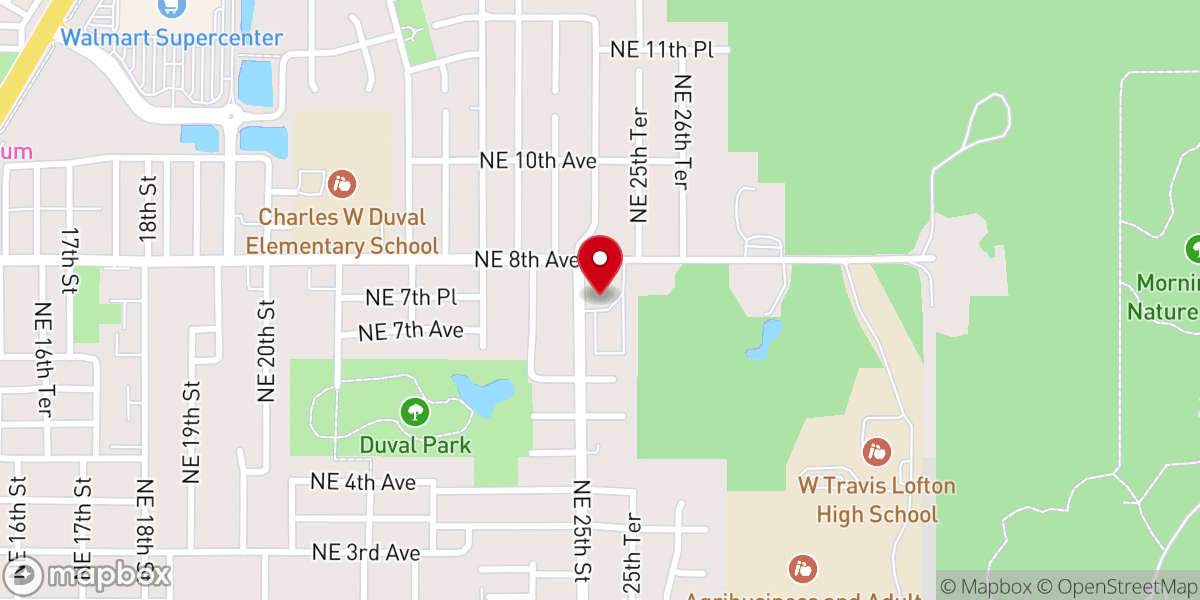 Map showing location of Mount Carmel Baptist Church