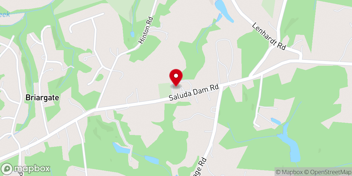 Map showing location of Georges Creek Baptist Church