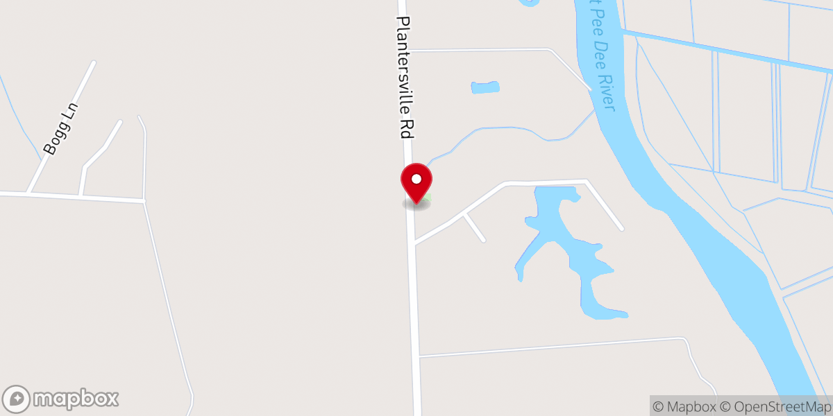 Map showing location of Prince Frederick Church