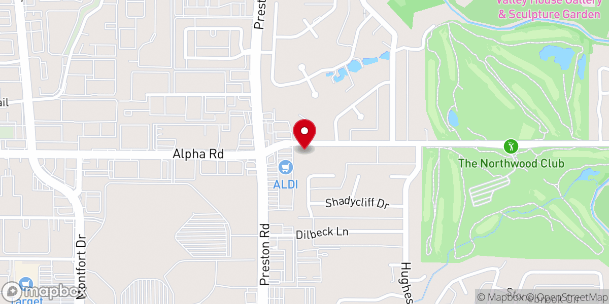 Map showing location of Japanese Baptist Church of North Texas (ノーステキサス日本語バプテスト教会)