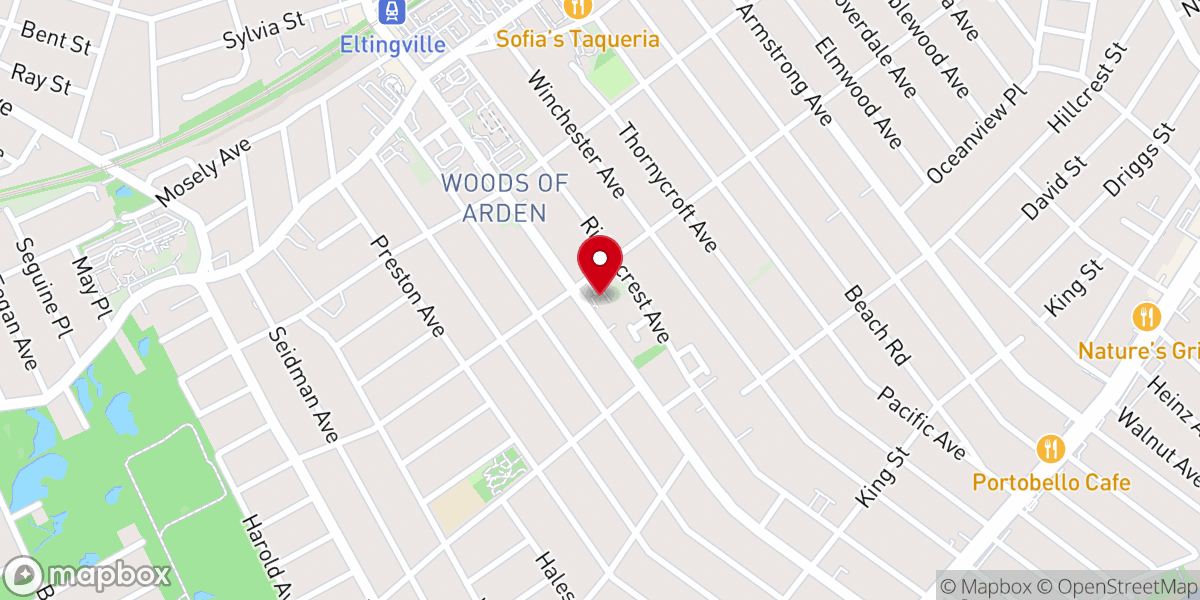 Map showing location of Calvary Assembly of God