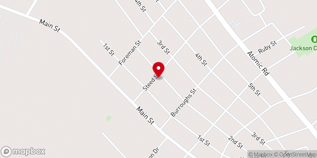 Map showing location of Bethel Methodist Church