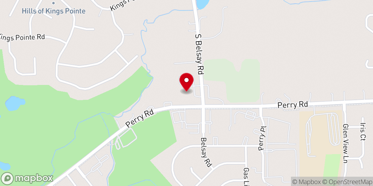 Map showing location of First Congregational United Church of Christ