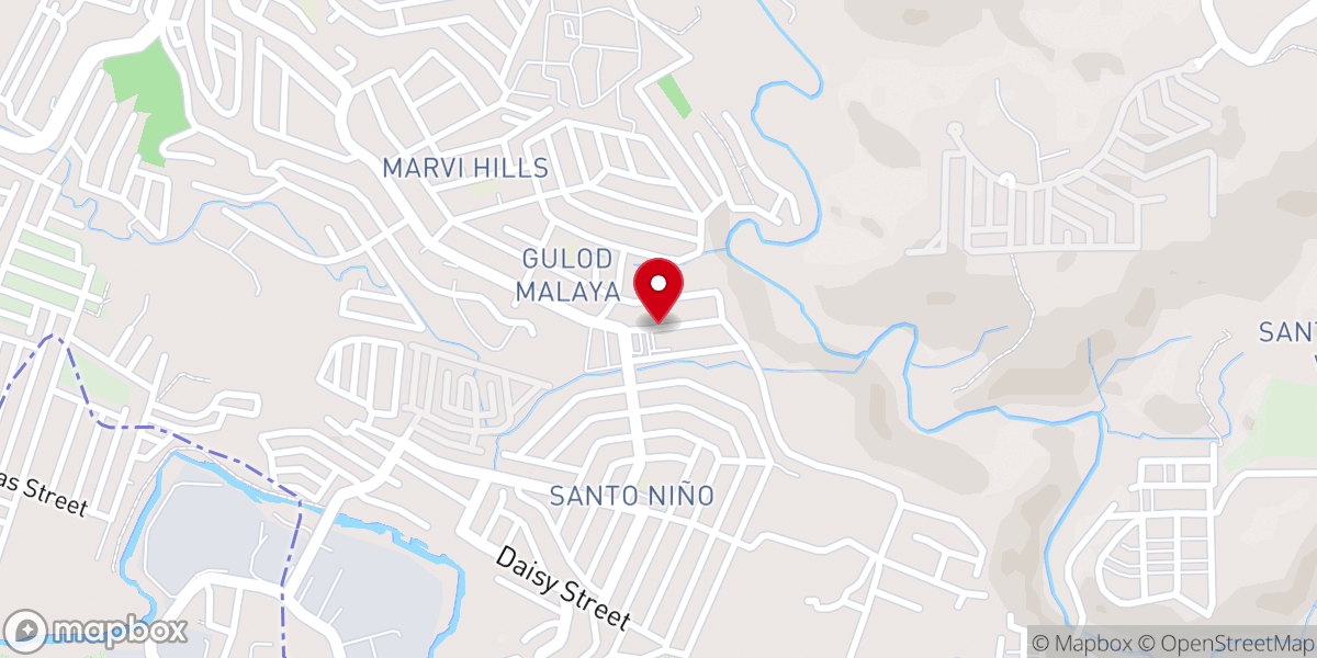 Map showing location of Sto. Niño Parish
