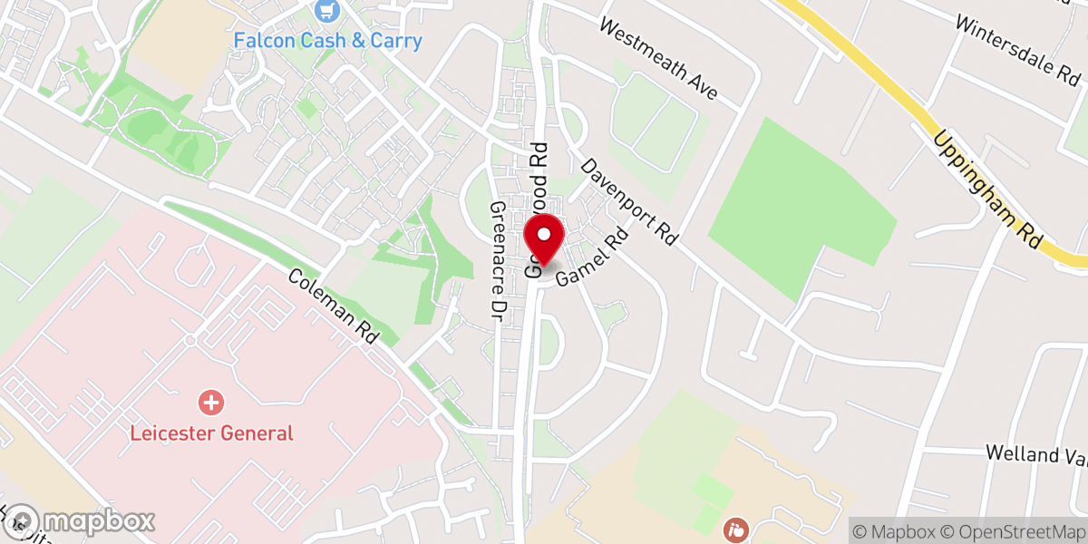 Map showing location of Goodwood Evangelical Church