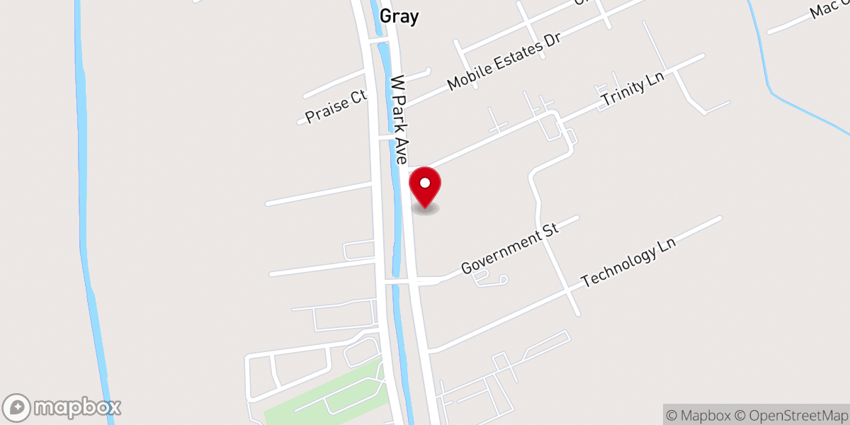 Map showing location of Terrebonne Parish Sheriff's Office