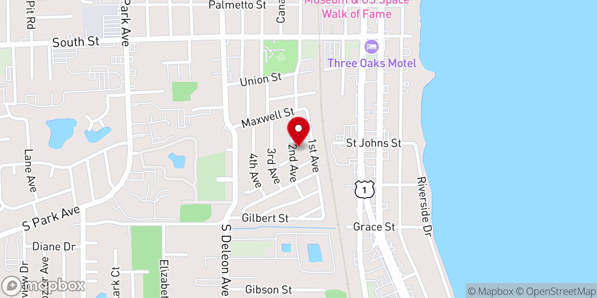 Map showing location of First Born Church-Titusville