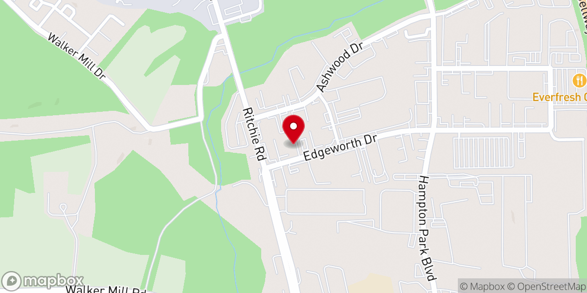 Map showing location of Harvest Christian Center International