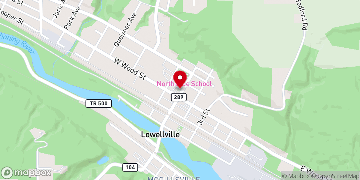 Map showing location of Fitch Owen D