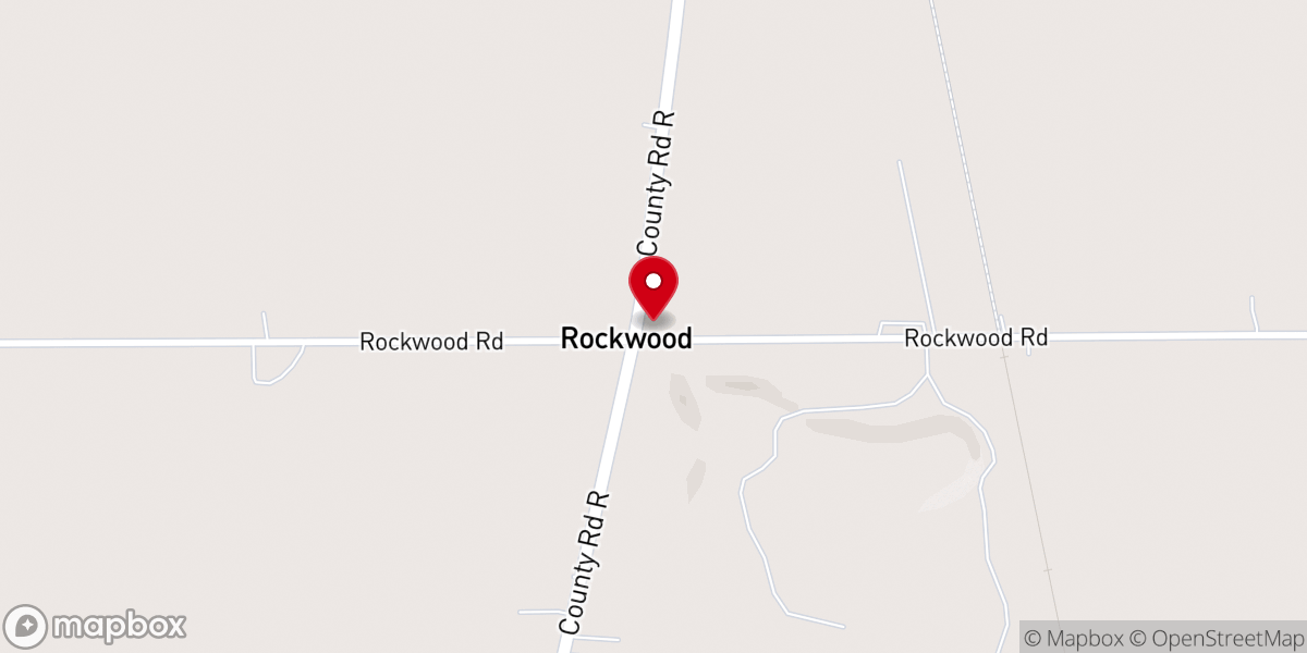 Map showing location of Rockwood Lutheran Church