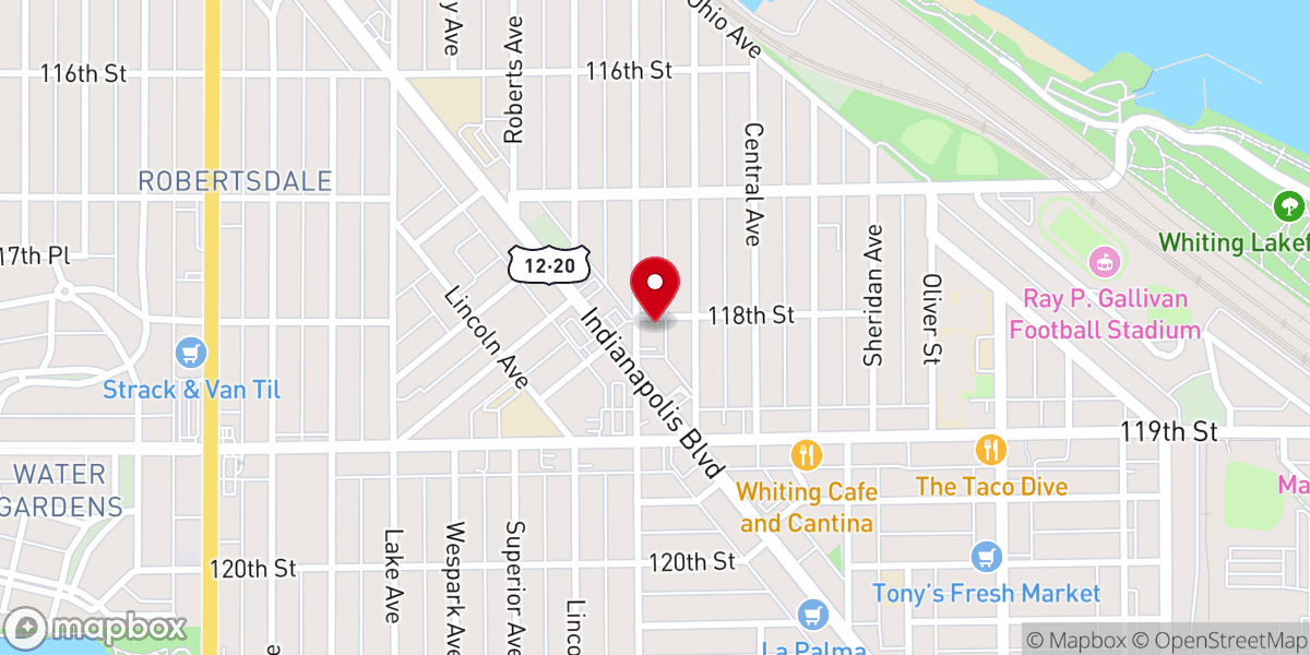 Map showing location of St Paul Evangelical Lutheran
