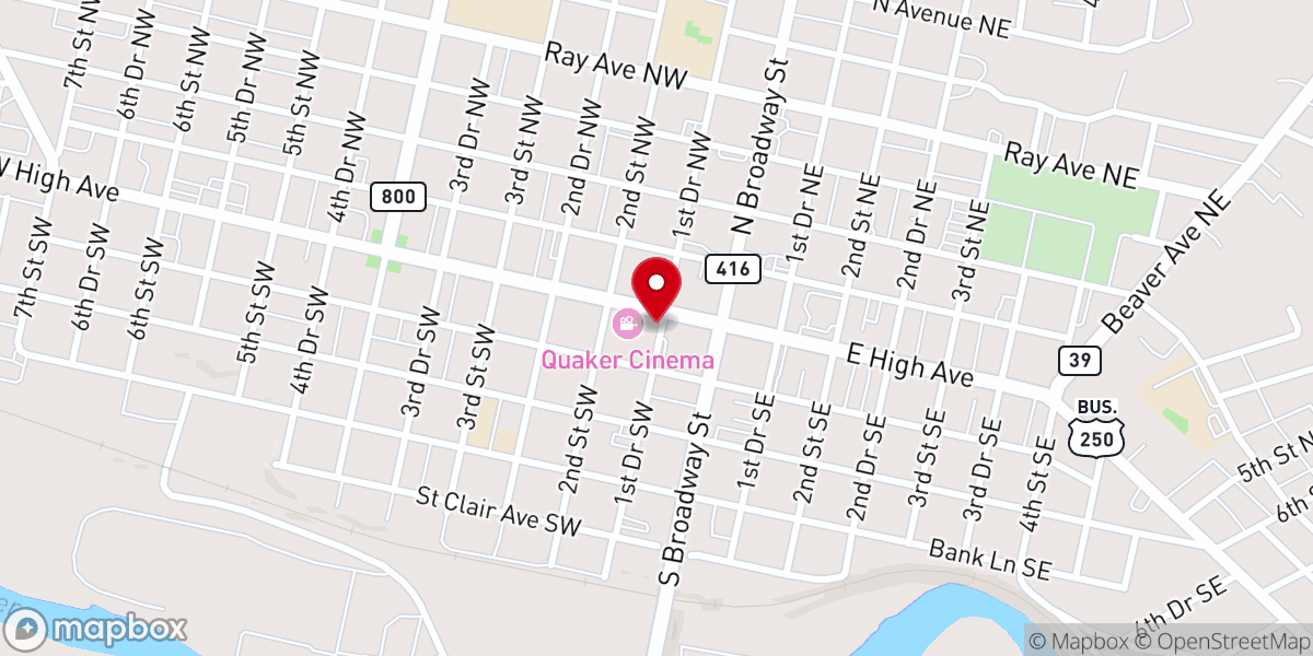 Map showing location of The Branch Church @ New Philadelphia