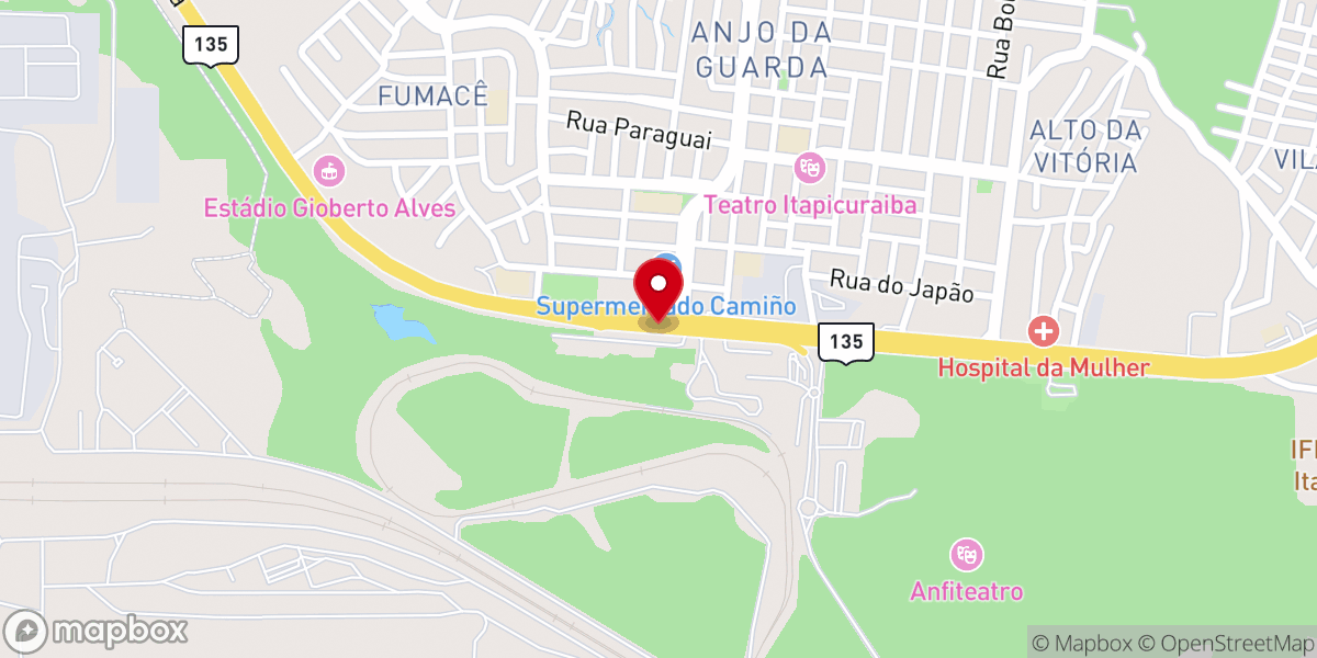 Map showing location of Templo da Assembléia de Deus