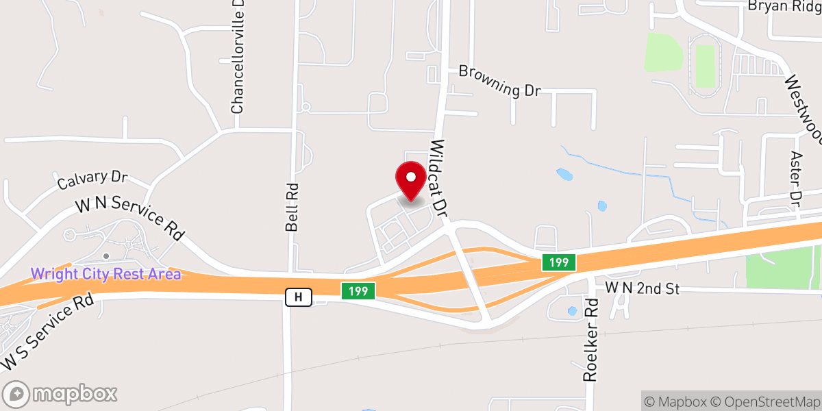 Map showing location of Mikey's Pour House Pub and Grill