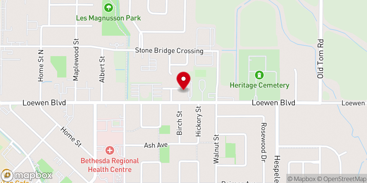Map showing location of Christ Our Saviour Catholic Parish