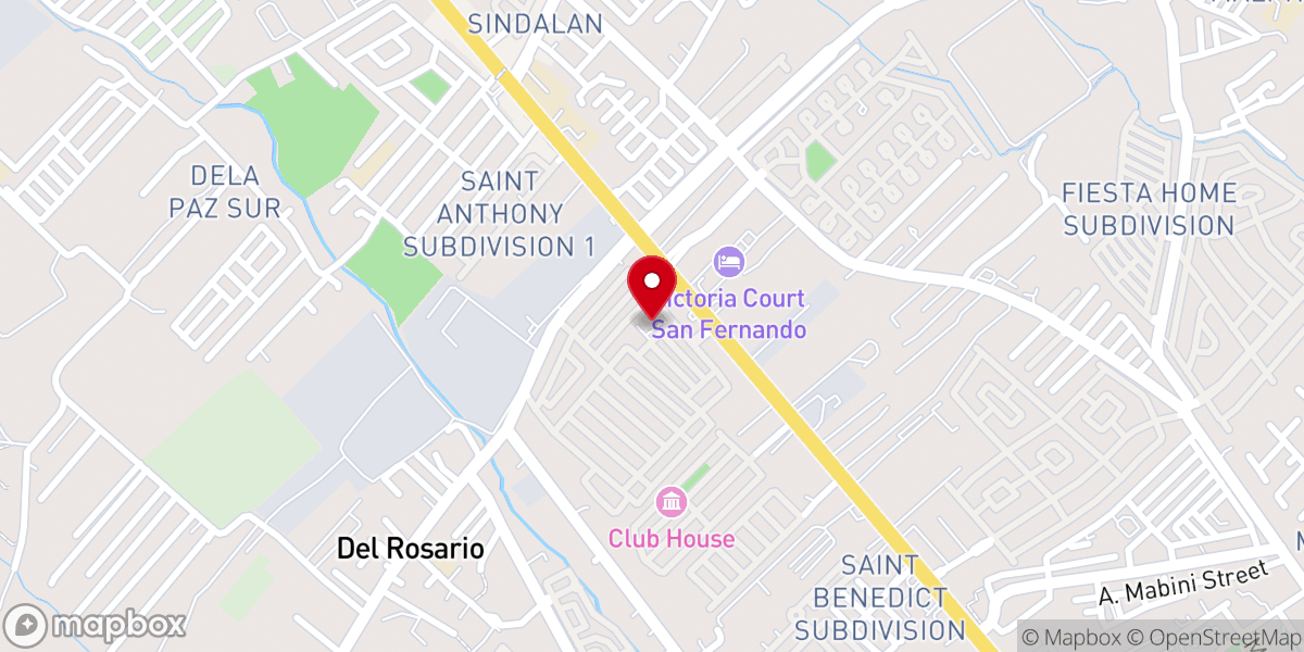Map showing location of Lord’s Ascension Parish Church - Lourdes Hgts. Subd., CSFP