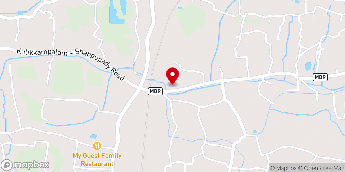 Map showing location of St. Thomas Mar Thoma Syrian Church