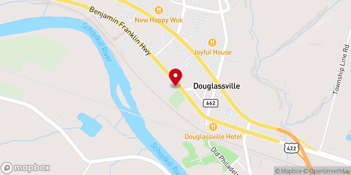 Map showing location of St. Gabriel's Parish Life Center