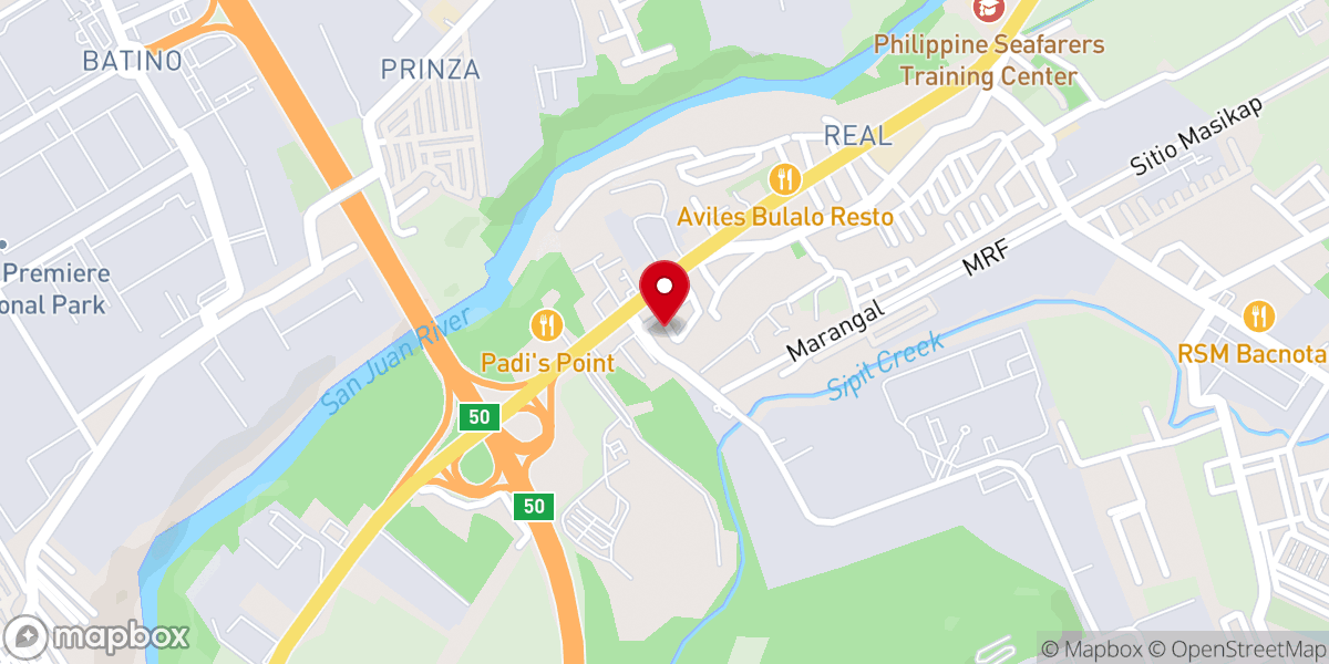 Map showing location of All Nations Baptist Church - Calamba