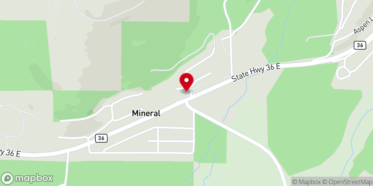 Map showing location of Lassen Mineral Lodge