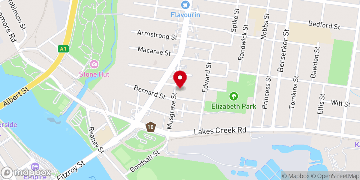 Map showing location of AIM Church Rockampton