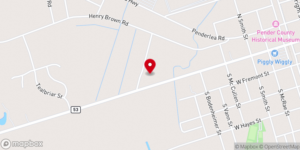 Map showing location of Pike Creek Missionary Baptist Church