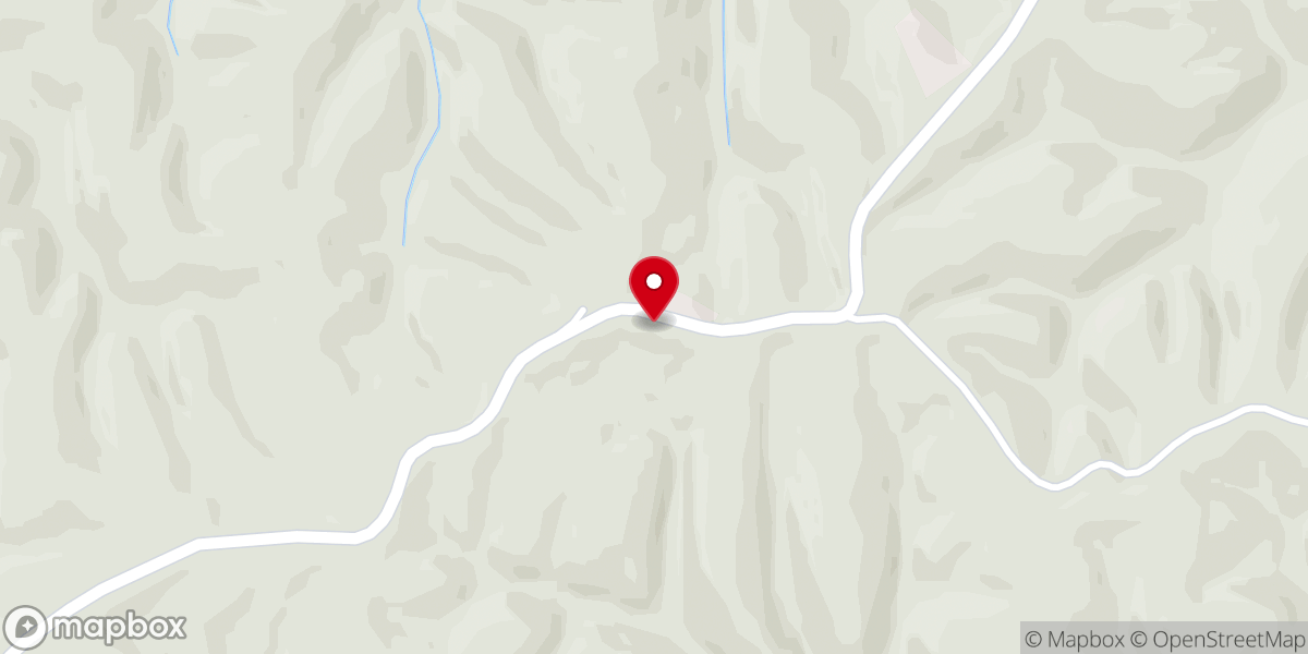 Map showing location of Sand Hill baptist Church