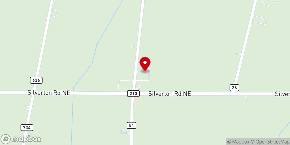 Map showing location of Apostolic Christian Church of Silverton Oregon